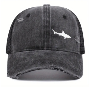 หมวกทรูเกอร์แบบสั่งทำหมวกผ้าฝ้ายฟอกสีออกแบบโลโก้ปักแบรนด์หมวกสตรีทแวร์หมวกกลางแจ้ง Gorras เวียดนาม - Product Image 3