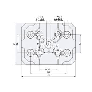 Espacement en acier <span class=keywords><strong>de</strong></span> tenue <span class=keywords><strong>de</strong></span> travail <span class=keywords><strong>de</strong></span> précision 52 mm 150*116*27mm HE-R06822.<span class=keywords><strong>P</strong></span> <span class=keywords><strong>de</strong></span> palette <span class=keywords><strong>de</strong></span> Base <span class=keywords><strong>de</strong></span> changement rapide <span class=keywords><strong>de</strong></span> <span class=keywords><strong>point</strong></span> zéro - Product Image 2