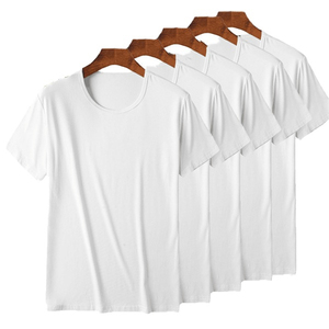 <b>Men's</b> Good Quality Cotton Jersey Solid Regular Fit Half Sleeve Formal T-<b>shirts</b> Custom Summer Anti-Wrinkle Eco-Friendly - Product Image 1