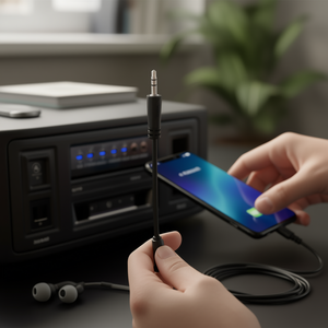 Cable de Audio y Video con Conector Jack 3.5 Negro de 90 Grados y 0.5m de Longitud, Modelo 00205285 - Product Image 3