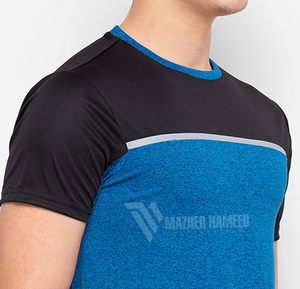 T-shirt pour hommes à la mode T-shirt en tissu de coton doux brodé de logo personnalisé pour un confort quotidien - Product Image 6