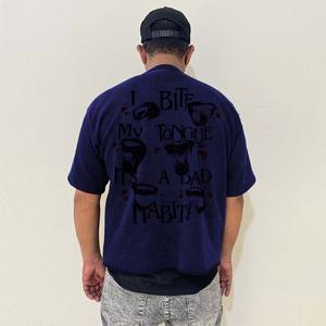 Camiseta de Algodón/Fibra de Bambú de Alta Calidad, Súper Suave, con Estampado Frontal Personalizado, Estilo Hip Hop, Secado Rápido - Product Image 4