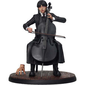 Figura de Miércoles con Violonchelo, Busto de Juguete con Diseño Único para Exhibición y Colecciones - Product Image 1