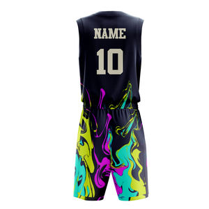 Conjunto de Uniforme de Baloncesto con Diseño Deportivo Estampado, Nuevo Modelo del Fabricante, Más Vendido, Sublimación y Bordado - Product Image 2