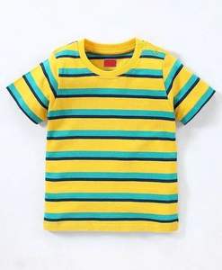 T-shirt pour enfants en coton biologique 100% Style décontracté doux et élégant avec logo à manches courtes pour garçons pour les saisons d'été et d'hiver - Product Image 4