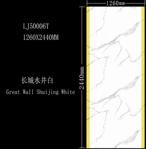 Panneau mural 3D en marbre alternatif à haute brillance UV, directement de l'usine, moderne, imperméable, autocollant mural pour la décoration de la maison et des hôtels commerciaux - Product Image 2