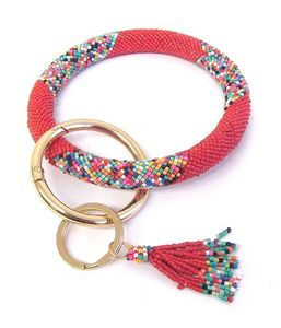 LLavero bordado con cuentas multicolor de moda de lujo, monedero de coche hecho a mano, bolso de bicicleta USB, decoración de llaves, nuevo diseño, boda de Pascua - Product Image 4