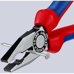 Pince combinée KNIPEX 180 mm polie avec poignées multi-composants pour la pêche - Product Image 3