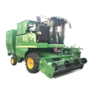 Mesin pemanen gandum gabungan dengan mesin pemanen