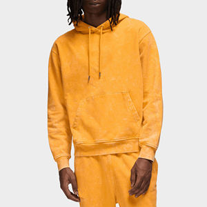 เสื้อฮู้ดผ้าฝ้าย100% ซักกรดแขนยาวโอเวอร์ไซส์ออกแบบโลโก้ได้ตามต้องการ - Product Image 1