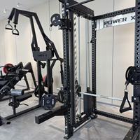PowerX Commercial 3 en 1 : Appareil d'entraînement fonctionnel, Crossover à câbles et Smith Machine pour la musculation