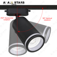 Prix de gros projecteurs boîtier en aluminium Rail Light Gu5.3 Mr16 COB Spot 3W 5W 6W 7W 35W 50W LED Track Light Gu10