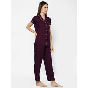 Winter Women's Casual Woven Viscose <b>Pyjamas</b> Set with Pockets Buttons Elastic Waist & Super Soft Fabric - Product Image 5