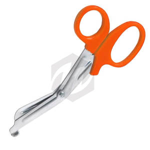 Tijeras de vendaje universales hechas a medida, mango de plástico naranja de 5,12 ", venta al por mayor, tijeras Lister de acero inoxidable, instrumentos médicos - Product Image 3