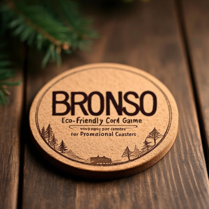Gioco in Sughero Ecologico Bronso per Sottobicchieri Promozionali - Product Image 3
