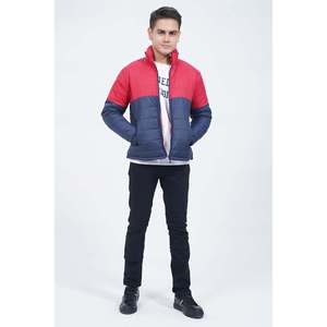 Unze London Mens ABEEIL Casual Winter <b>Jacket</b> Reversible Hooded Nylon Zipper Closure Waterproof Breathable Polyester Print - Product Image 2