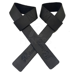 Correas de Muñeca Ajustables de Cuero Nubuck y Neopreno RC Fitness Wear para Levantamiento de Pesas en el Gimnasio, Unisex, Ecológicas - Product Image 2