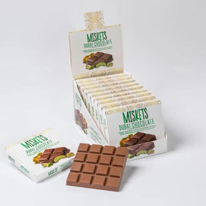 Vente en gros de miskets au prix d'usine barre de chocolat noir de style Dubaï 100g collation de bonbons au cacao de qualité supérieure meilleure qualité vente chaude en vrac - Product Image 3