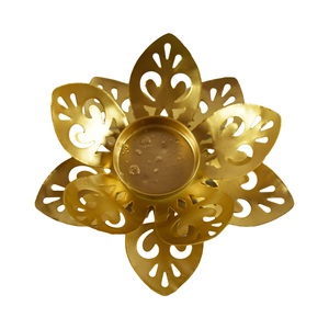 Soporte de vela de latón antiguo hecho a mano, soporte de luz en T con estilo Floral, nuevo diseño, forma de Pilar, hogar, Hotel, restaurante, decoración de boda - Product Image 5