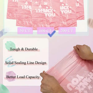 เสื้อยืดพิมพ์ลายสีสันสดใสวัสดุรีไซเคิลพลาสติก HDPE สำหรับใช้ในซูเปอร์มาร์เก็ต - Product Image 6