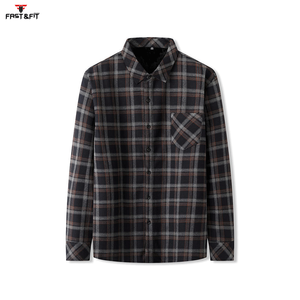 เสื้อเชิ้ตผ้าฟลานเนลผู้ชาย ผลิตอย่างมืออาชีพ ผ้าฝ้าย 100% สกรีนโลโก้ตามสั่ง สวมใส่สบาย ระบายอากาศได้ดี แห้งเร็ว - Product Image 3