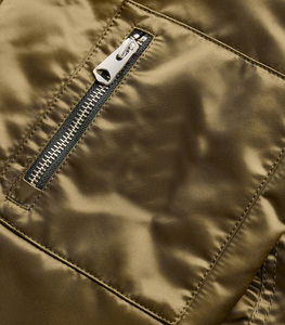 2025 ropa de invierno Vintage logotipo bordado personalizado chaqueta de bombardero de béisbol de cuero ropa de moda buena y de alta calidad - Product Image 5