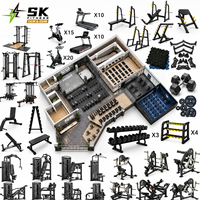 SK 310 m² – Ensemble complet d'équipements de musculation à charge libre pour salle de sport, idéal pour les clubs de fitness en Amérique du Nord