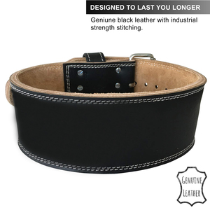 Cinturón de Levantamiento de Pesas de Cuero Resistente, Soporte Fuerte para Espalda y Abdomen, Hebilla Simple o Doble, Personalización OEM para Gimnasios en Todo el Mundo - Product Image 5