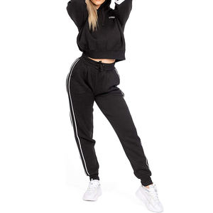 Custom Logo Sportswear Sweat Suit Workout Fitness Fleece Regular Fit Sweatshirt and Sweatpants <b>Jogger</b> Sets Tracksuit For <b>Women</b> - Product Image 2