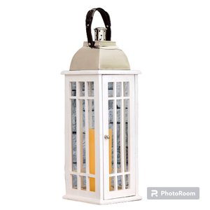 โคมไฟเทียนทำจากไม้และสแตนเลสสำหรับตกแต่งบ้านสำหรับงานแต่งงาน - Product Image 2