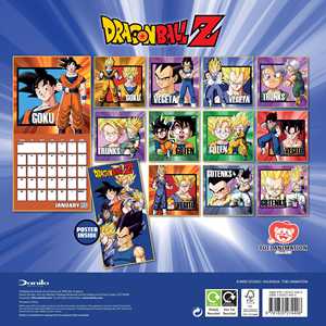 Calendrier de bureau 2026 Dragon Ball Z en bois et papier, horloge murale et de table, impression de calendrier pour affichage au bureau - Product Image 4