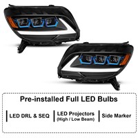 Nouveaux phares de projecteur LED triple LUMA avec feux de jour LED pour Toyota 4Runner Hilux Surf 4ème génération 2006-2009