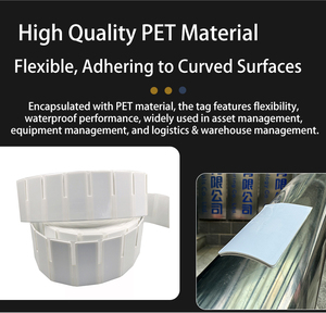 Mềm UHF RFID trên kim loại Sticker linh hoạt chống Kim Loại Tài Sản RFID Tag Long Range U8 nhãn mẫu miễn phí - Product Image 3
