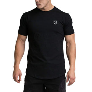 เสื้อยืดผ้าสแปนเด็กซ์/ ผ้าฝ้ายขนาดใหญ่พิเศษสำหรับวิ่งออกกำลังกายฟิตกล้ามเนื้อระบายอากาศได้ดีสำหรับผู้ชาย - Product Image 1