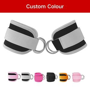 Sangles de cheville réglables personnalisées avec bandes de résistance pour l'exercice, manilles de cheville durables pour l'entraînement des jambes, des fessiers et des hanches, équipement de fitness OEM - Product Image 3