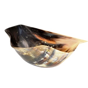 Natural Buffalo Horn Rustic Modern Oval Round Shapes Horn Dish Shaving Made In India - Product Image 6