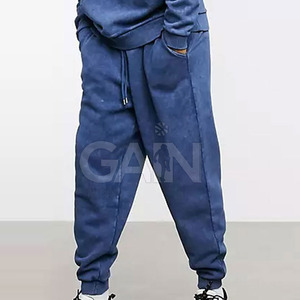 Winter Hooded Casual Solid Acid Wash Tracksuits for Men Plus Size Breathable Quick Dry - Product Image 4