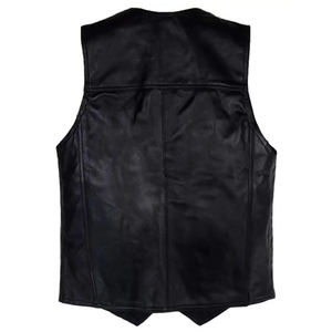 Chaleco Casual de Cuero Genuino para Hombre de Fabricantes Profesionales, Servicio OEM, Reversible, Transpirable, Gran Venta de Verano - Product Image 3