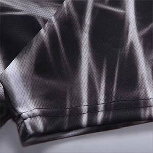 Nueva llegada O-cuello Casual Camisetas 100% Poliéster Secado rápido Manga corta Precio de fábrica al por mayor Patrón impreso hecho en Pakistán - Product Image 4