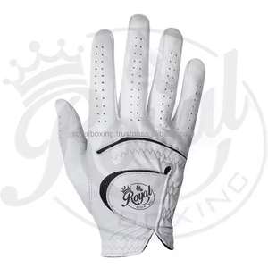 El mejor guante de golf Cuero de oveja completo Logotipo personalizado Color blanco Guante de golf Mano izquierda - Product Image 5