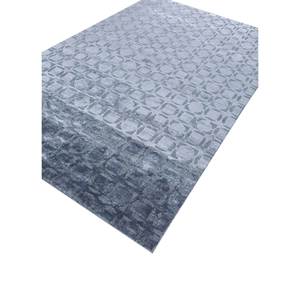 Alfombra Azul Azalea Anudada a Mano de Lana y Seda de Bambú con Patrón Geométrico y Abstracto para el Hogar o la Habitación de Adolescentes Modelo Aiwb-13024 - Product Image 2