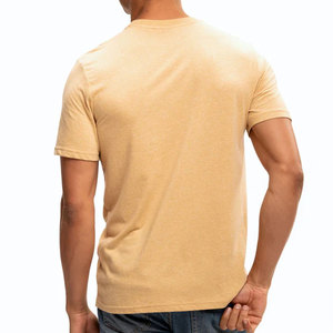 T-shirts pour hommes à manches courtes, coupe régulière, t-shirts d'été décontractés en coton pour hommes avec étiquette privée, t-shirt à col rond pour hommes - Product Image 5