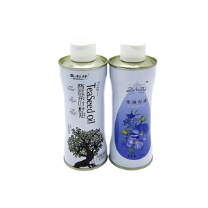 Lata de Metal Personalizada de 268 ml con Tapa, Pequeña Capacidad, Forma Rectangular, Superficie Lacada, Envase para Alimentos, para Aceite de Oliva y Galletas - Product Image 2