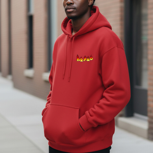 Vente en gros de sweats à capuche pour hommes en coton 100% surdimensionnés et lourds, avec fermeture éclair brodée, respirants, teints en uni, délavés à la pierre - Product Image 1