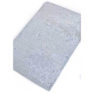 Tapis noué à la main en laine et soie de bambou Tattvam Lu-9031, abstrait, gris et noir, rectangulaire, pour la maison, le salon, le couloir - Cs-01 - Product Image 2