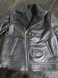 Chaqueta de Cuero Genuino con Cuello de Piel Premium para Hombre, Chaqueta de Invierno al por Mayor, Chaqueta de Piel de Oveja con Cremallera Transpirable de Moda - Product Image 4