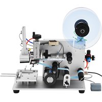 Etiquetadora Semiautomática de Alta Eficiencia YM120 Compatible con Impresoras, Aplicador de Etiquetas para Pequeñas Empresas