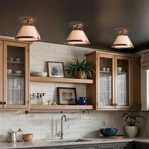 ไฟเพดานฟลัชติดเพดานหรูหราดีไซน์เรียบง่ายอบอุ่นโดยรอบเรืองแสงเหมาะสำหรับห้องนอนทางเดินพื้นที่ใช้สอย - Product Image 2