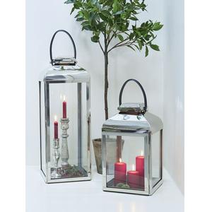 Lanterne en métal de haute qualité faite à la main cadre de finition enduit de poudre blanche avec lanterne bougeoir en verre lanterne personnalisable - Product Image 4