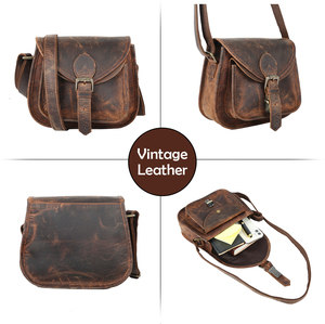 Bolso de pecho hecho a mano con cabestrillo de cuero personalizado Riñonera de cuero de grano completo Bolso cruzado - Product Image 5